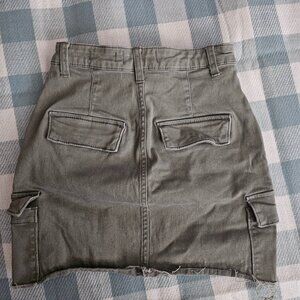 Hollister Army Green Stretch Ultra High-Rise Utility Skirt Size 00